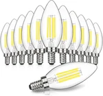Dimmable E12 Led Candelabra Bulbs 60w Equivalent, Daylight White 5000k, 600lm Ch. Fixed Price $33.99.