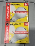 2 Genuine Ge 60 Watt 6 Pack Double Life Soft White Light Non Led Bulbs A19. Fixed Price $69.99.