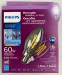 Philips 60w Replacement 5.5w Led Daylight Light Chandler Dimmable E12. Fixed Price $7.49.