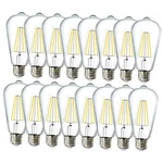 Sunco 16 Pack Edison Bulbs Led St64, Clear Count (pack Of 1) 5000k Daylight. Fixed Price $58.63.