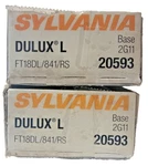 Sylvania ( Lot Of 2) 20593 Dulux L Double Tube Bulb 18w (75w Equivalent). Fixed Price $40.05.