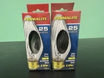 2 Pack Permalite L4003 25w 130v Medium Base Clear F15 Flame Bulbs. Fixed Price $7.99.
