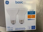 Ge Basic 50-watt Eq Led Par20 Daylight Dimmable Flood Light Bulb 2 Bulbs Nib. Fixed Price $12.60.