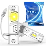 Marsauto H3 Led Bulb Yellow 12,000lm, 600% High Bright H3ll/h3 Fog Lights Led.... Fixed Price $39.26.