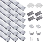 Hunhun 20-pack 3.3ft/1meter V Shape Led Aluminum Channel System With Silver. Fixed Price $61.05.
