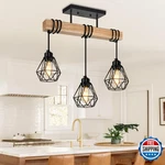 Feanron 3-lights Farmhouse Dining Room Pendant Light Fixtures Over Table, Rustic. Fixed Price $86.67.
