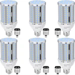 6 Pack 54w Led Corn Bulbs, 6800lm Daylight, E26/e27 For Indoor/outdoor Use. Fixed Price $124.99.