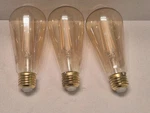 Feit Electric 5.5w (60w Replacement) St19 E26 Dimmable Straight Filament Amber. Fixed Price $22.50.