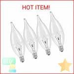 Colwatt 4-pack E12 Candle Light Bulbs 40w Warm White 2500k, 380 Lumen Dimmable C. Fixed Price $11.87.