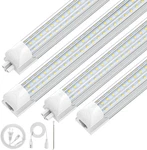 Cnsunway Led Shop Lights, 4ft Light 50w 7500lm 6500k Daylight White, D Shape. Fixed Price $92.48.
