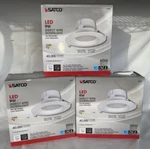 Lot 3 Satco S9026 9w Led Direct Downlight 4 Cct Round New & Remodel Install. Fixed Price $19.46.