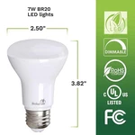 4 Pack Br20 Led Bulbs 50w Replacement 2700k Warm White Dimmable Flood Lamps. Fixed Price $17.99.