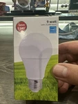 Simply Conserve 9 Watt A19 Led Lamp, 1ct, Dimmable, 800 Lumens, New. Fixed Price $4.18.
