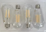 Led Dimmable Vtg Edison Bulb Seaside Village St64 6w Warm 2700k "4-pack" Nib. Fixed Price $15.97.