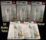 Satco S12142 Prismatic Aurora Led Light Bulbs 2w-25w E12 2700k Warm White New. Fixed Price $39.99.