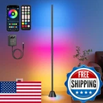 Riyo Corner Floor Lamp, Led Lamp With Ac Adapter & App Remote Control,. Fixed Price $70.74.