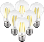 6x Vintage Edison Led Light Bulbs 4w (40w Eq) Warm White 2700k, E26 Base, A19. Fixed Price $21.99.
