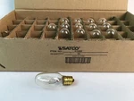 14 Ct. Satco S3680 120v Candelabra Base 4-watt 4c7 Night Light Bulb, Clear New. Fixed Price $9.60.