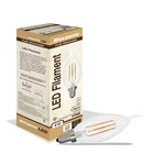 Bulbrite Led Filament 5 Watt Dimmable Ca10 Light Bulb With Clear Finish. Fixed Price $15.99.
