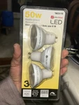 Utilitech 50w 3 Bulb Pack Dimmable Led Soft White Light Bulbs 6w (nip) Mr16. S41. Fixed Price $8.00.
