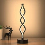 Nu R Infinity Spiral Led Table Lamp Black, Dimmable Metallic Bedside W. Fixed Price $43.35.