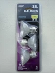 Feit Electric Frosted Bright White 35 Watt Gu10 Pin Light Bulbs 3 Pack. Fixed Price $10.00.