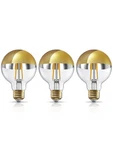 Torchstar Half Chrome G25 Led Bulb E26, 7w (75w Eqv.) Dimmable, Anti-glare. Fixed Price $55.95.