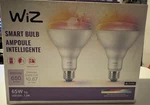 Wiz 650-lumen 7.2-watt White Line Voltage Plug-in Smart Led Flood Light. Fixed Price $14.99.