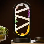 Runyangshi Selenite & Color Crystal Table Lamp Night Light - Natural Raw. Fixed Price $50.98.