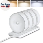 4 Pack Motion Sensor Closet Lights With Charging Station, 1200mah Rechargeable L. Fixed Price $55.28.
