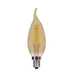 3.5w Flame Cfa Led Amber Candelabra Base Lightning Fixture 120v - Satco-s9987. Fixed Price $10.95.