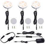 Aiboo Under Cabinet Led Puck Lighting Kit Black Cord With Touch Warm White. Fixed Price $28.41.
