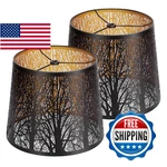 Kozeota Metal Lamp Shades Set Of 2, Drum Lampshades 7.9" Top X 9.8" Bottom 7.9. Fixed Price $75.38.
