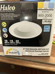 6 Inch Led Commercial Downlight Retrofit Selectable Wattage & Color Halco. Fixed Price $34.99.