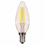 Satco S29877 - 4.5w Ctc/led/27k/cl/90cri B10 Candelabra E12 Base Warm White. Fixed Price $7.95.
