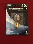 Feit 40 W 120 V S11 Long Life Hi-intensity Clear Bulb Bp40s11n Intermediate Base. Fixed Price $8.99.