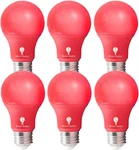 6 Pack Bluex Led A19 Red Light Bulbs - 9w (60watt Equivalent) E26 Base .... Fixed Price $25.66.