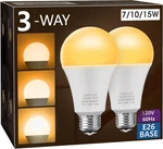 Briignite Amber 3-way Led Bulbs 50/100/150w Equivalent 1800k (2-pack). Fixed Price $29.30.