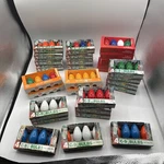 116 Vintage Noma C-9 Christmas Bulbs Orange Green Blue Wht String Lightbulbs C9. Fixed Price $71.63.