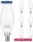 Comzler 6w Candelabra Led Bulb, Small Base E12 Bulb 60 Watts Equivalent,chan. Fixed Price $19.27.