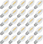 Futime 25pack Led Night Light Bulbs, C7 Shatterproof 2200k. Fixed Price $18.98.