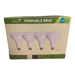 4 Pack Bioluz Led Br40 Dimmable Bulb, 100wequivalent 1050 Lumens. Fixed Price $19.99.