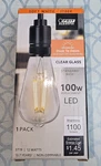 Feit Electric St19 Led Soft White Clear Glass 12w 1100lumens. Fixed Price $6.25.