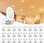 6 Inch 5cct Led Recessed Ceiling Dimmable Light With Junction Box 2700k-5000k. Fixed Price $179.99.