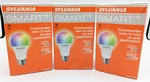 Lot 3 Sylvania Smart+ Plus A19 Wifi Light Bulb Bulbs Led Color Alexa Retail New. Fixed Price $13.21.