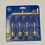 Ge 40 Watt Light Bulbs (one Pack Of 4). Fixed Price $9.99.