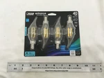 (4) New Feit 40w Filament Enhance Ba10 Led Bulb Dimmable 5000k E12 Base Flame. Fixed Price $19.90.