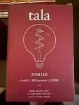 Tala Zion Led Tinted 6 Watt Light Bulb 480 Lumens Dimmable Warm Instant. Fixed Price $25.00.