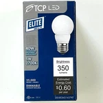 Tcp Led5e26g1627kf 40w Equiv 5w 2700k G16 E26 Dimmable Led Frosted Globe. Fixed Price $4.55.