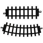 Northlight Pack Of 12 Black Replacement Train Set Track Pieces - 4" X 10". Fixed Price $17.49.